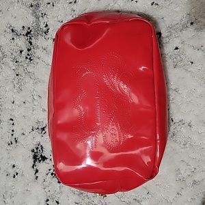 Christian Lacroix Rouge Red Patent Makeup Bag 